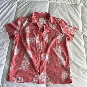Tropical American Eagle Button-Up